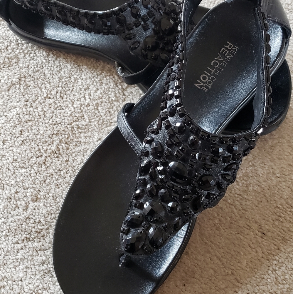 Kenneth Cole Black Dress Sandal size 8